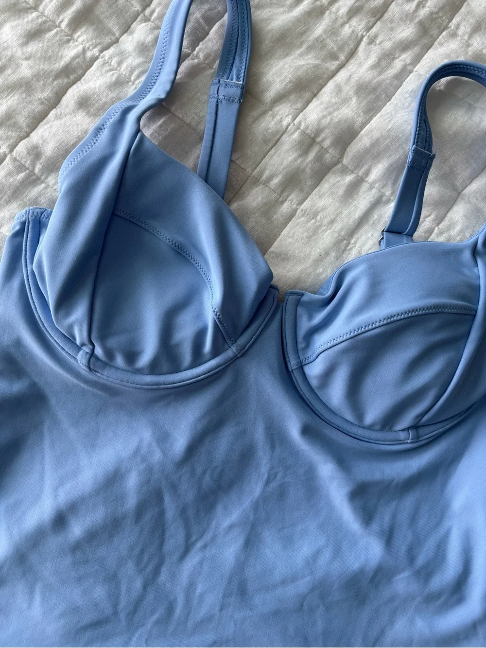 Old Navy Light Blue Underwire Tankini